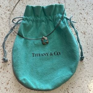 Tiffany & Co. Silver Geometric Pendant Necklace